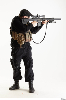  Photos Arthur Fuller Sniper Contractor aiming gun shooting standing whole body 0001.jpg